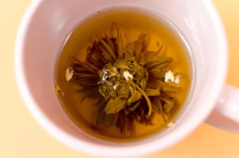 Cup with tea on the table Foto stock