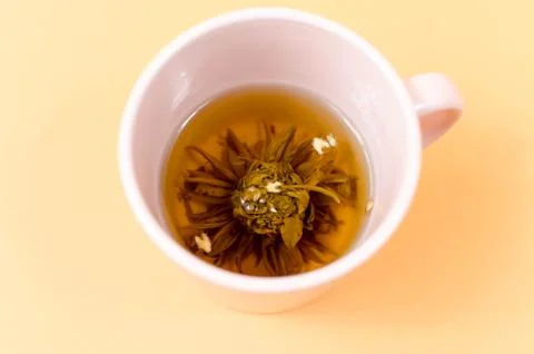 Cup with tea on the table Stock Photos