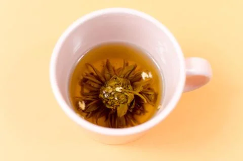 Cup with tea on the table Foto stock