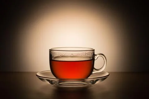 Cup of tea on a white background Stock Photos