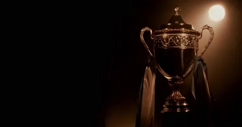 Cup trophy silhouette Video stock 55100418