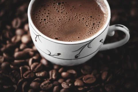 Cup of turkish coffee Stock Photos