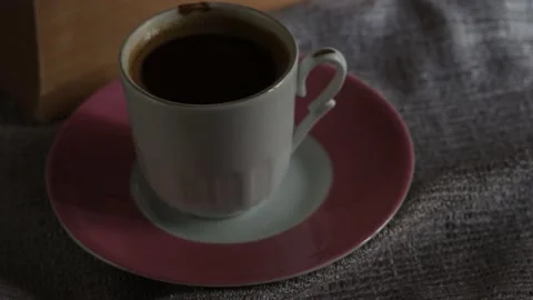 A cup of Turkish coffee on the table Stock Footage 172537650