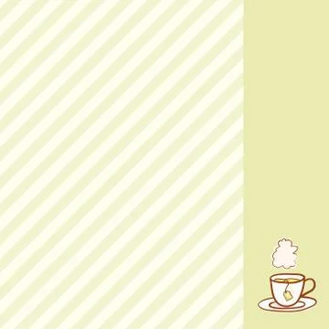 Cup Vector hand drawn background Stock Illustration