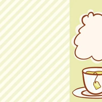 Cup Vector hand drawn background Stock Illustration