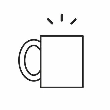 Cup vector icon Illustrazione stock