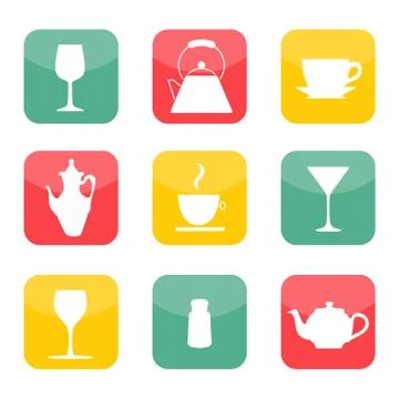 Cup Vectors Set Illustration