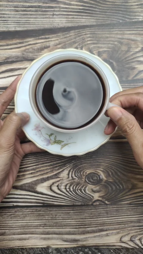 A  Cup of Warm Chocolate Drink Stock Footage 314097249