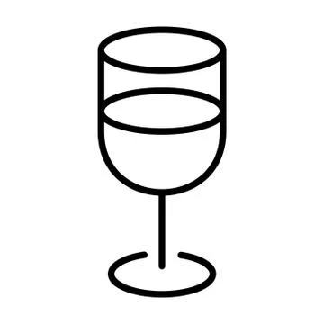 A Cup of Water Icon Stock Illustration