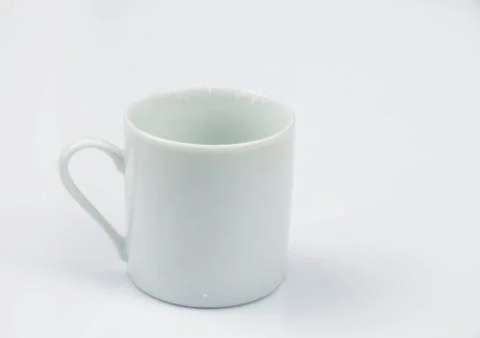 Cup on white background Stock Photos