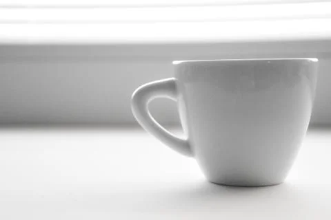 Cup white Foto stock