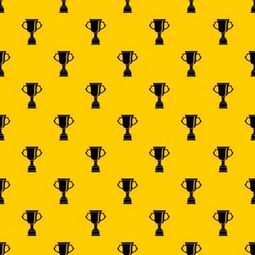 Cup for win pattern vector Stock Illustration