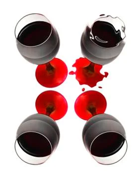Cup of wine Illustrazione stock