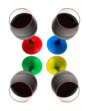 Cup of wine Illustrazione stock