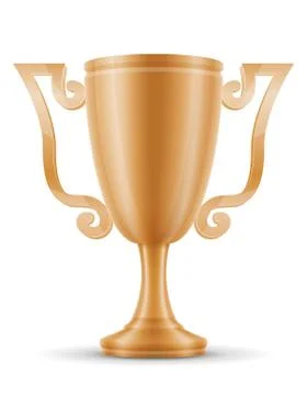 Cup winner bronze stock vector illustration Stock Illustration