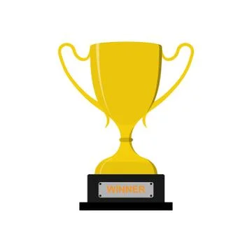 Cup of the winner of the competition of competitions. Simple design. Stock Illustration