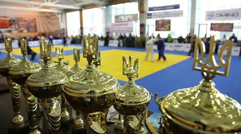 Cup Winners. Stock Footage 12296547