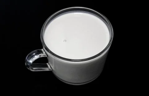 Cup with yogurt Stock Photos