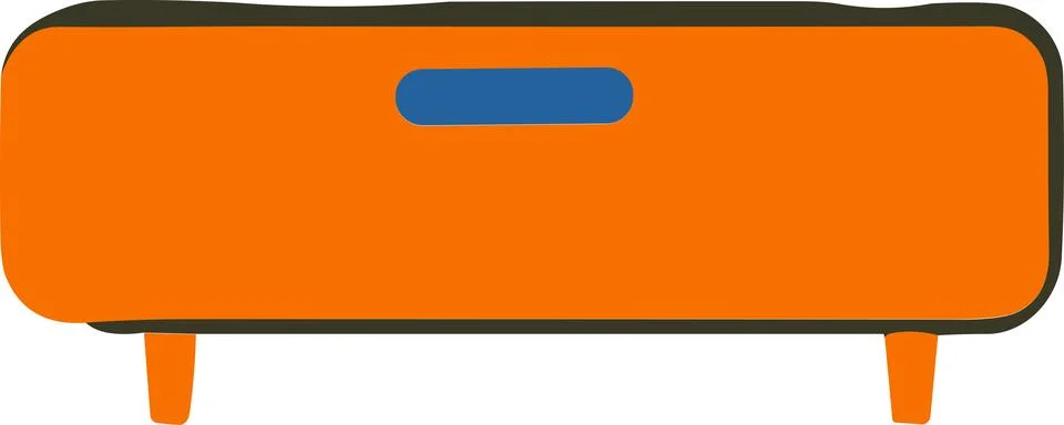 Cupboard flat style isolate on background 库存插图
