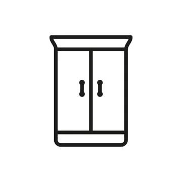 Cupboard icon vector design templates simple and modern Stock Illustration