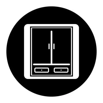 Cupboard icon vector Stock Illustration