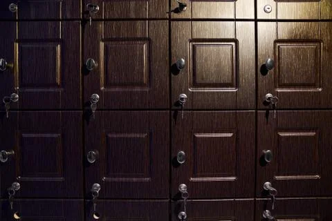 Cupboard for small personal items Stock Photos