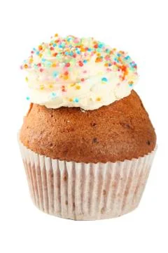 Cupcake and Icing Stockfoto's