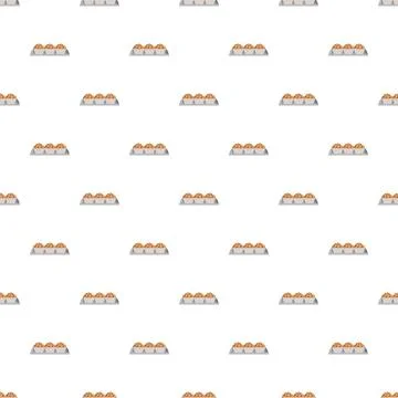 Cupcake bakery treats seamless pattern background design Stock Illustration