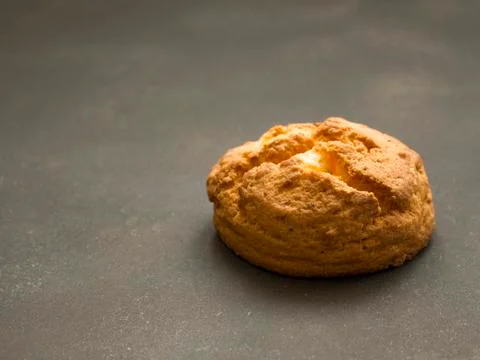 Cupcake is on the black table Stock Photos