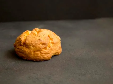 Cupcake is on the black table Stock Photos