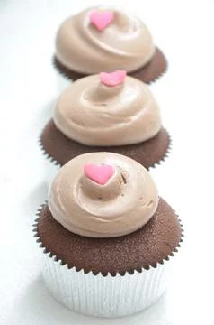 Cupcake browns Stock Photos