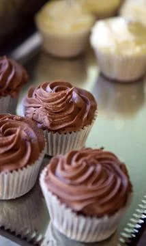 Cupcake cake icing Foto stock