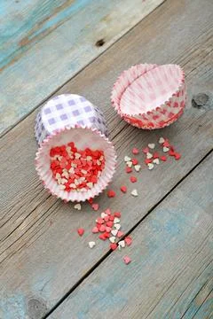 Cupcake cases Stock Photos