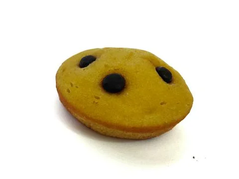 Cupcake with choco chips isolated on a white background Foto stock