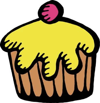Cupcake Clip Art Stock-Illustration