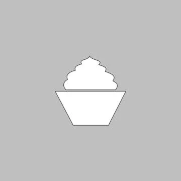 Cupcake computer symbol Stock Illustration