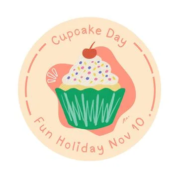 Cupcake day Stock Illustration