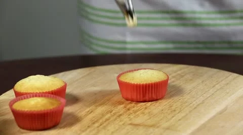 Cupcake Decorating Stock Footage 22324609