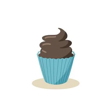 Cupcake with froasting Stock Illustration