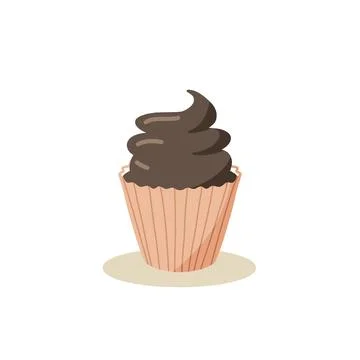 Cupcake with froasting Stock Illustration