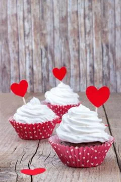 Cupcake with icing  Stock Photos