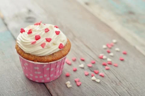 Cupcake with icing Foto stock