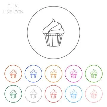 Cupcake icon Stock-Illustration