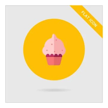 Cupcake icon 스톡 일러스트
