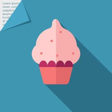Cupcake icon 스톡 일러스트
