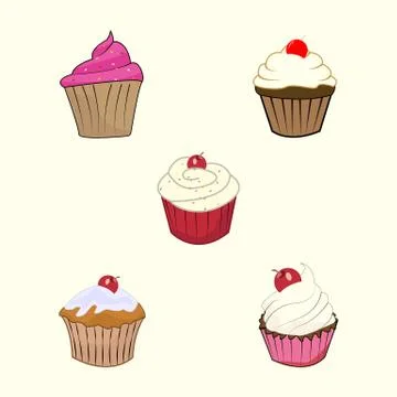 Cupcake Stock Illustration