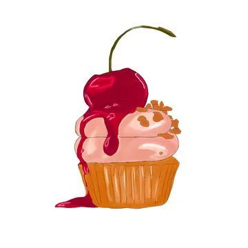 Cupcake 스톡 일러스트