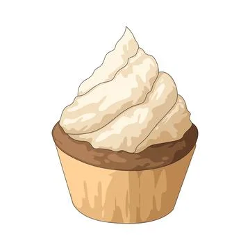 Cupcake illustration Stock Illustration