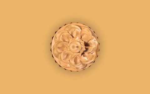 Cupcake isolated 3d image Stock Illustration