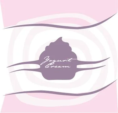 Cupcake logo 库存插图